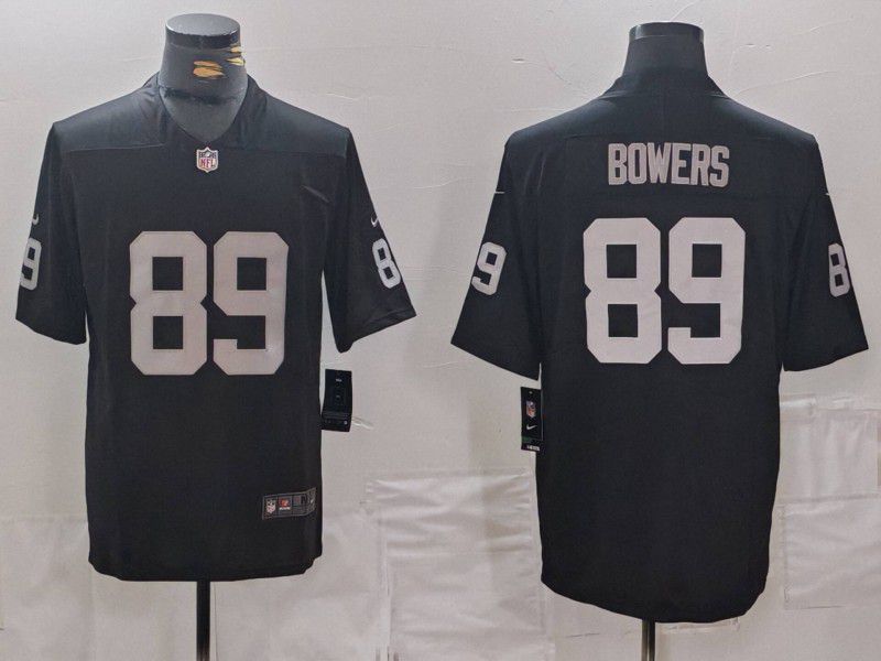 Men Oakland Raiders #89 Bowers Black 2024 Nike Vapor Limited NFL Jersey->new orleans saints->NFL Jersey